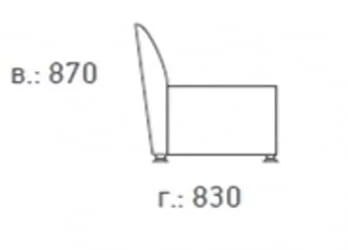 Кресло Европа ИК П2 еуролине 9100 (Черный) / P2 euroline
