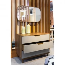 Комод Сканди с 3 ящиками Бежевый