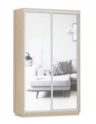 Шкаф-купе двухдверный Экспресс Дуо Экспенс 1200х2400х Ясень шимо светлый / 1200х2400h