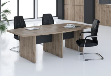 Стол для заседаний МОРРИС ТРЕНД МCТ 2412.1 Сосна Нордик Антрацит / MORRIS TREND MCT