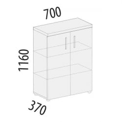 Шкаф с полками Рубин 42.75