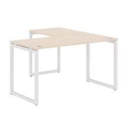 Стол угловой левый КСТЕН-К КСКCТ 1415 Л Бук Тиара Белый / XTEN-Q XQCT L
