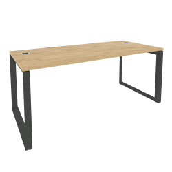 Стол рабочий руководителя на О-образном м/к ОНИКС О.МО-СРР-5.8 Тиквуд Светлый/Антрацит / ONIX O.MO-SRR-5.8