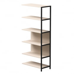 Полустеллаж металлический высокий (приставной) Еверпроф ЕВО 254Н009 Кашемир Черный / Everprof EVO