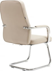 Кресло для посетителей Еверпроф Веста CФ Экокожа Бежевый / Everprof Vesta CF