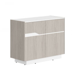Комод с распашными дверями Лине СФ-572101 Дуб серый Белый / Line