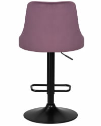 Стул барный ДОБРИН ДЖОСЕПХ БЛАCК (пудрово-сиреневый велюр (МДЖ9-52)) / DOBRIN JOSEPH BLACK (MJ9-52))