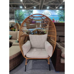 Кресло-кокон на ножках АФМ-815Б Беиге / AFM-815B Beige