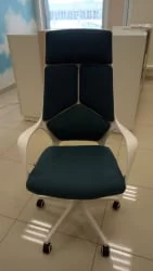 Кресло офисное ИК CКС0898Х-0-56 Вхите Блуе / IQ CX0898H-0-56 White Blue