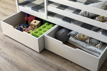 Ящик для детской кровати РооРоом ВК-7 Белые / RooRoom VK-7