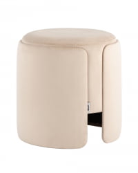 Пуф Такс велюр (молочный) / Taks