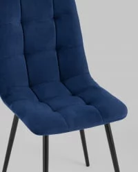 Стул Оливер велюр Темно-синий / Oliver