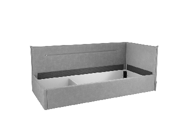 Кровать  0.9 Альба (Тахта) КМ.Т-16 графит (велюр) / КМ.T-16