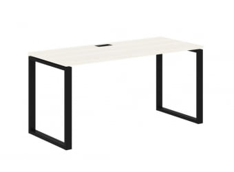 Стол письменный ЕДИС ЕКСТ 1567 Ясень Траун Черный / EDIS EQST