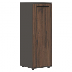 Шкаф-колонка с глухой средней дверью ЕДИС ЕМCС 42.1 Дуб Денвер темный Черный Мокко / EDIS EMCS