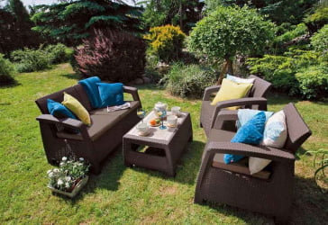 Зона отдыха Корфу сет Коричневый / Corfu set