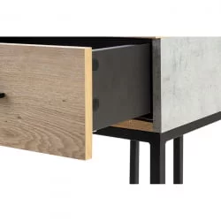 Тумба прикроватная Лофт Дуб натур/Бетон / Loft