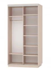 Шкаф-купе двухдверный Экспресс Дуо 1200х2400х Улица/Дуб молочный / 1200х2400h