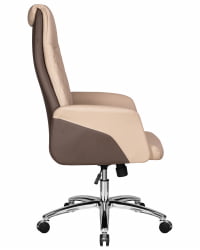 Офисное кресло для руководителей ДОБРИН ЛЕОНАРД (коричнево-бежевый) / DOBRIN LEONARD