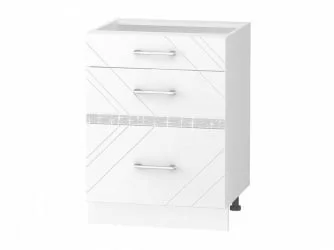 Напольный шкаф (3 ящика с метабоксами) Бьянка 102.66