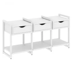 Тумба на регулируемых опорах наборная. Вариант №4 ЛОФТ ВР.Л-ТН-4.О Металл белый Белый Бриллиант / LOFT VR.L-TN-4.O