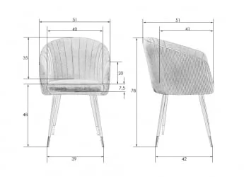 Стул обеденный ДОБРИН МАРЙ Песочный велюр 1922-3 / DOBRIN MARY