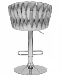 Стул барный ДОБРИН МАРCЕЛ Серый велюр МДЖ9-75 / DOBRIN MARCEL MJ9-75