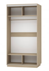 Шкаф-купе двухдверный Экспресс Хит Комби Ясень шимо светлый