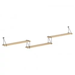 Полка навесная CОФФЕЕ СХ3-РОД/БАР Легно Светлый / COFFEE SH3-ROD/BAR