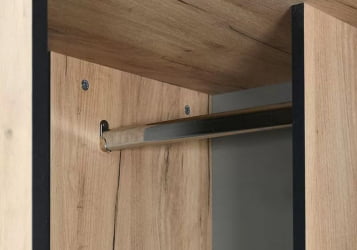 Угловой шкаф Ольга-Лофт 9.2 Дуб Крафт золотой Темно-серый