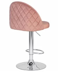 Стул барный ДОБРИН МИЛАНА Пудрово-розовый велюр МДЖ9-32 / DOBRIN MILANA MJ9-32