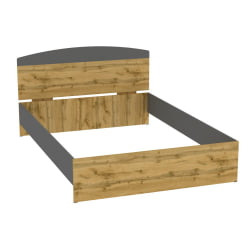 Кровать Алиса(Л23)1447х903х2063(ДВ-Графит) / Алиса(L23)1447х903х2063(ДВ-Графит)