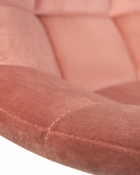 Стул барный ДОБРИН ТАИЛОР ВХИТЕ (пудрово-розовый велюр (МДЖ9-32)) 2 шт / DOBRIN TAILOR WHITE (MJ9-32))