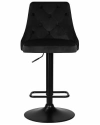 Стул барный ДОБРИН ДЖОСЕПХ БЛАCК (черный велюр (МДЖ9-101)) / DOBRIN JOSEPH BLACK (MJ9-101))