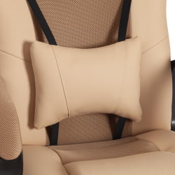 Кресло ДРИВЕР (22) кож/зам/ткань, бежевый/бронза, 36-34/ТВ-21 / DRIVER 36-34/TW-21