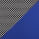 Сетчатый акрил черный / Полиэстер синий