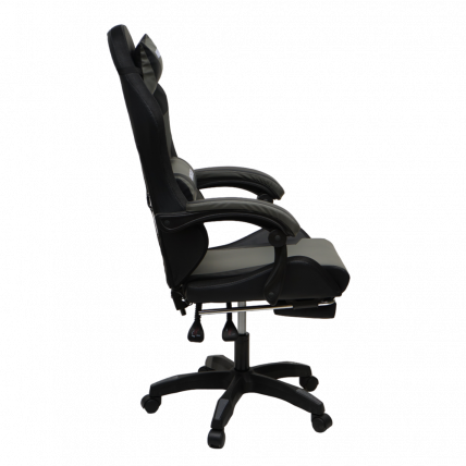 Кресло 908 КИНГКУЕЕН цвет черный/темно серый с массажем и подсветкой 908-блаcк-дгрей-масс / KINGQUEEN 908-black-dgrey-mass_4