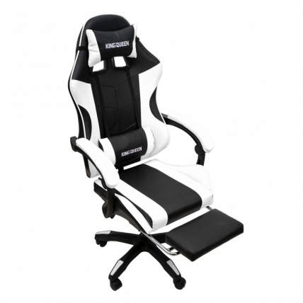 Кресло 1209-1 КИНГКУЕЕН, цвет черный/белый, 1209-1-блаcк-вхите-масс / KINGQUEEN, 1209-1-black-white-mass_3