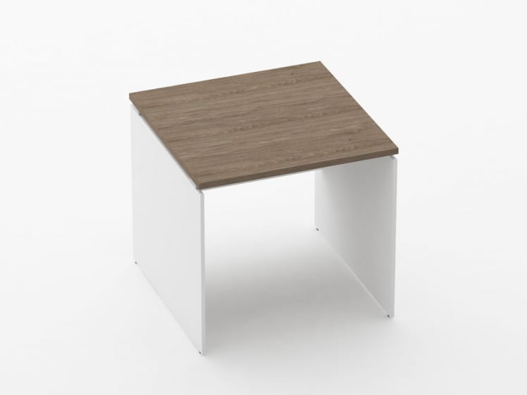 Стол прямой Дека ЛДСП каркас 75.08.08 Дуб Верцаска/Белый / Deka_0