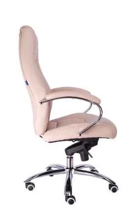 Кресло руководителя Крон М экокожа Бежевый / Kron M_1