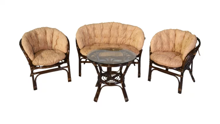 Комплект Багама с диваном, подушки светлые полные Бахама11 венге матовый / Bahama11_0