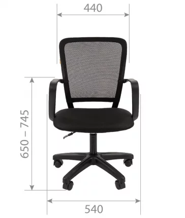 Кресло для оператора CХАИРМАН 698 ЛТ (ЛТ) Черное / CHAIRMAN (LT)_3