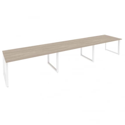 Стол переговорный (3 столешницы) ОНИКС О.МО-ПРГ-3.4 Дуб Аттик/Белый / ONIX O.MO-PRG-3.4_0
