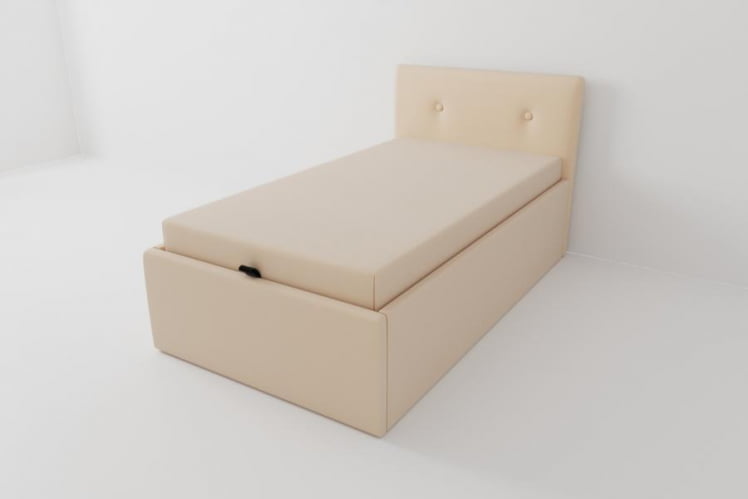 Детская кровать Екатеринбург с подъемным механизмом и матрасом Цвет фасада: Бежевый; Материал фасада: ЛДСП; Спальное место: 800х1600_0