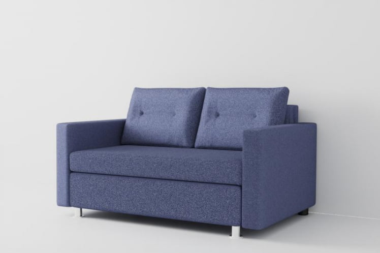 Диван трансформер Лоджия (Берхоусе) Цвет фасада: Виолет; Тип: Прямой; Материал фасада: Рогожка / (Berhouse)_0