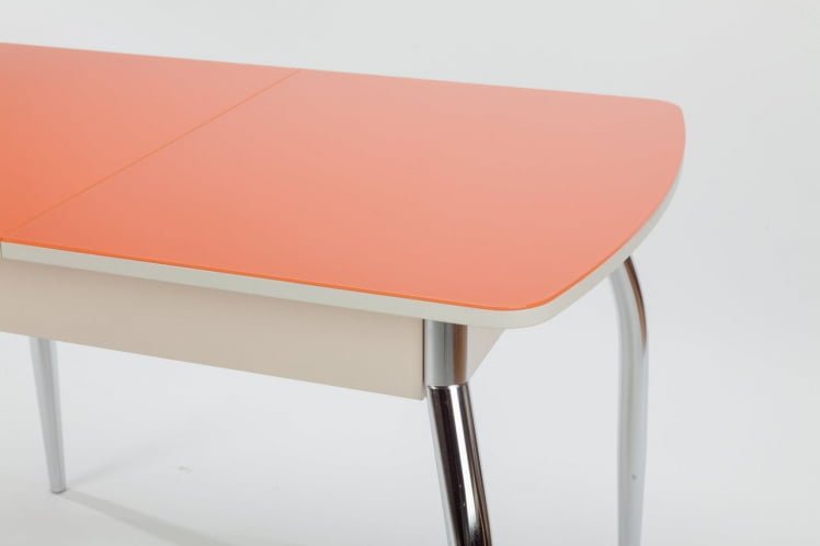 Столешница Чикаго СТ (6191) крем,стекло оранжевое_0