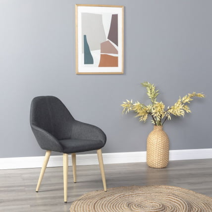 Стул Кент темно-серый/нат.дуб / Kent_4