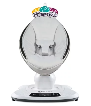 Электронное кресло-качалка 4Момс Мамароо 4.0 Серый плюш / 4Moms Mamaroo_10