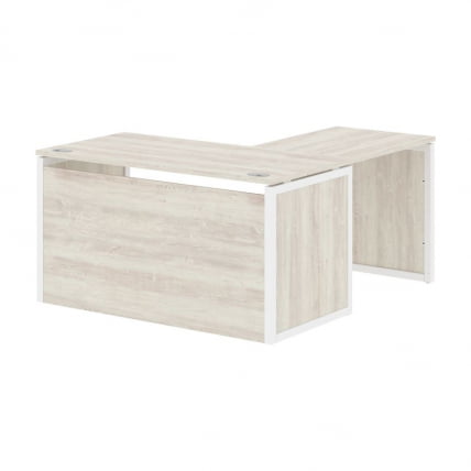 Стол письменный угловой левый КСТЕН-КП КСКПCТ 1415Х Л Сосна Эдмонт Белый / XTEN-QP XQPCT 1415H L_0
