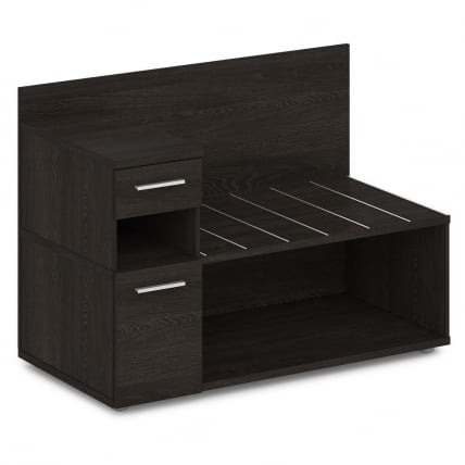 Тумба багажная с ящиком и дверью левый Орната 	Н-444 Л Дуб Кентербери / Ornata_0